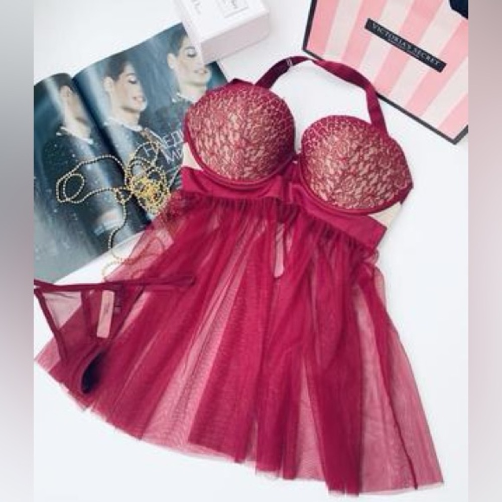 VS lace bra cami